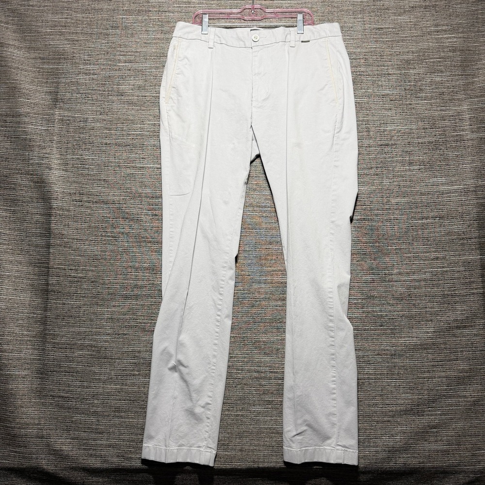 Linksoul Pants Mens 32 R Light Gray LS6195 Stretch Golf Chino Performance